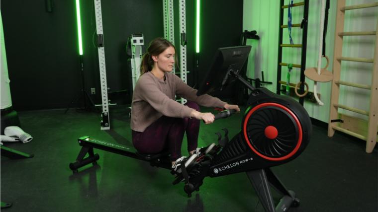 Our tester riding the near-identical Echelon Row-s.