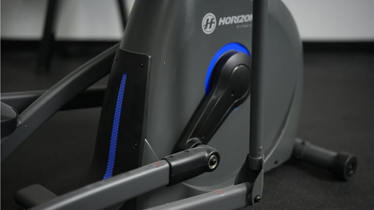 The flywheel on the Horizon EX-59-Elliptical.