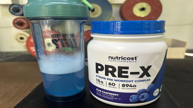 A blended serving of Nutricost Pre-X Pre-Workout