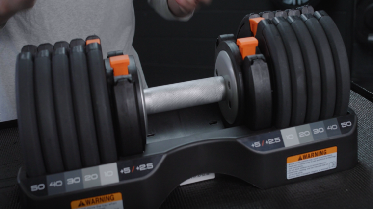 NordicTrack Select-A-Weight Dumbbell and Cradle