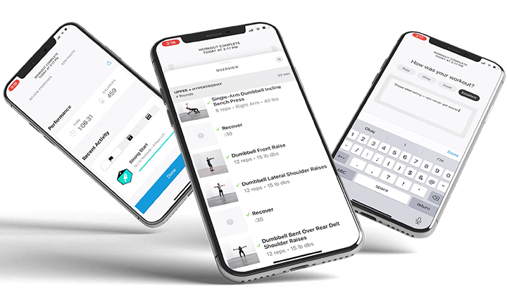 After sessions, you can provide feedback to your Future personal trainer, which can help them make adjustments to your next workout.