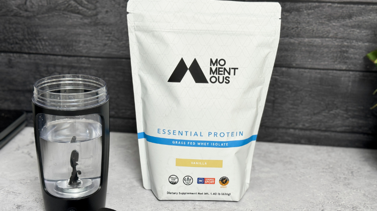 Momentous Whey Protein powder